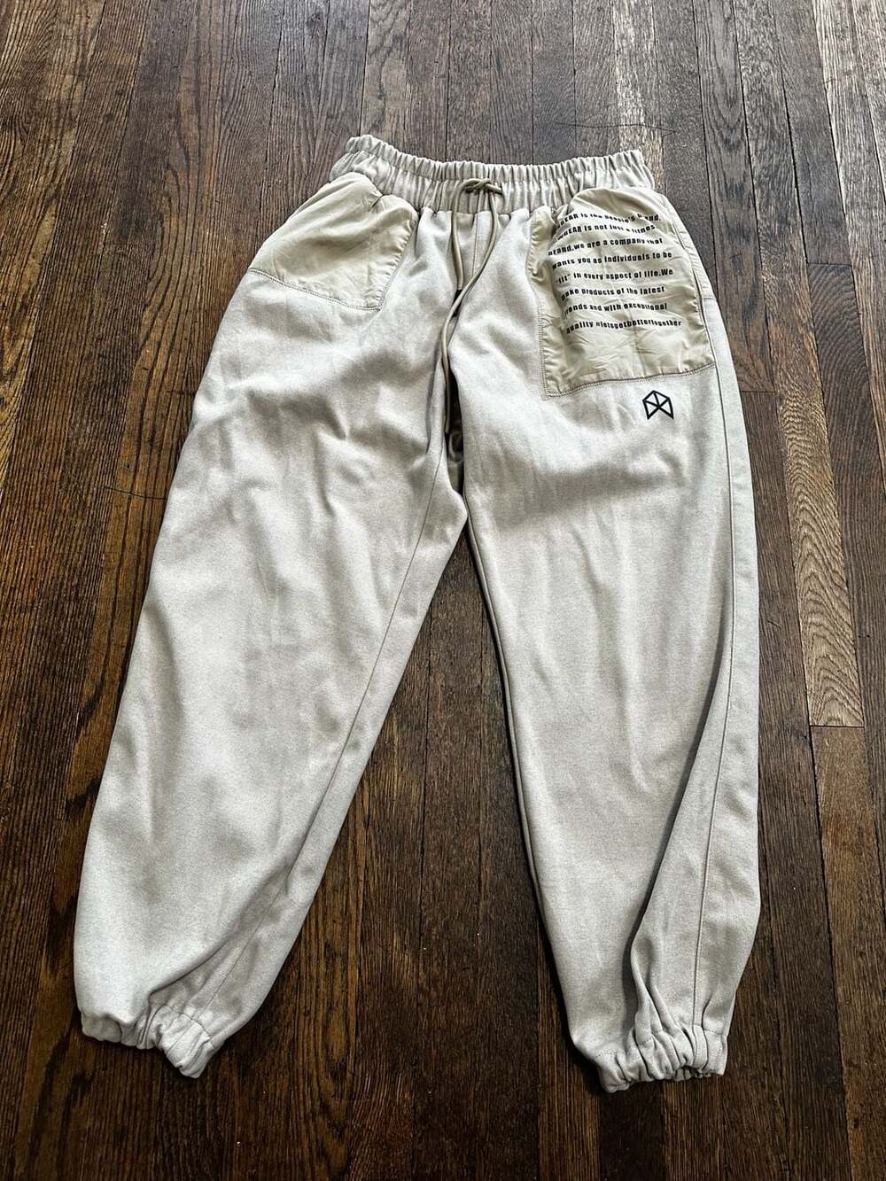 Rawgear Tan Mixed Media Lifestyle Joggers with Nylon Panels Size L